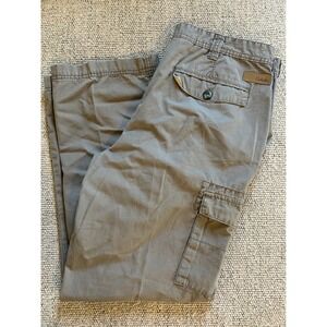 Cabelas Mens Cargo Pants Khaki Tan‎ 36x30 Outdoor Utility Pockets Hiking Outdoor